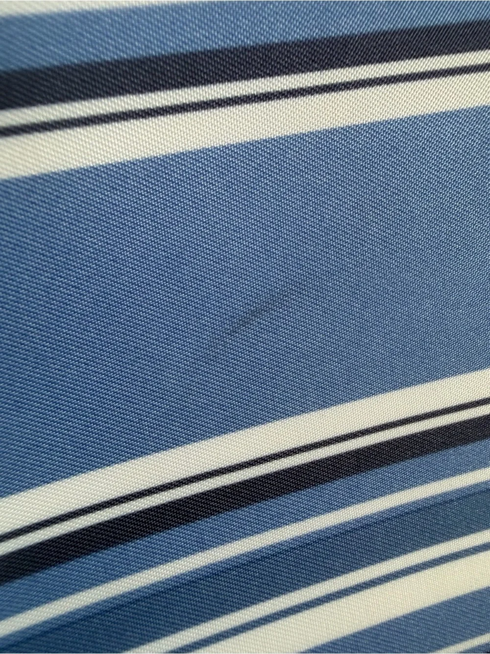 Ralph Lauren Small Blue Stripped Zipper Makeup Clutch